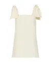Chloé Bow-strapped Square-neck Tank Top In Nude