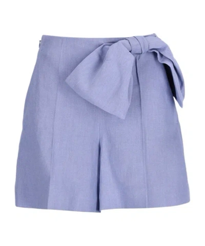 CHLOÉ CHLOÉ BOW DETAILED HIGH-RISE SHORTS