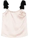 Chloé Bow-strap Satin-finish Top In Rosa