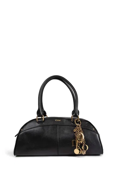 Chloé Bowling Bag In Soft Leather In Black