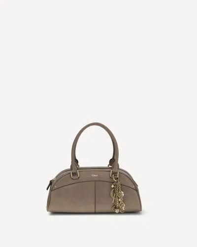 Chloé Bowling Handbag In Gray