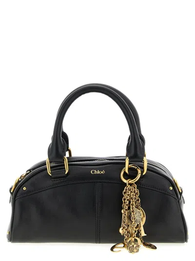 Chloé Elegant Mini Bowling Handbag In Purple
