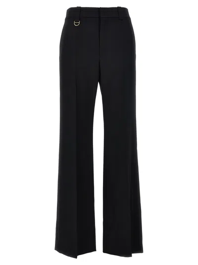 Chloé High-waisted Flared Trousers In Black