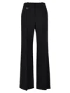 Chloé Chloe Straight-leg Wool Trousers In Black
