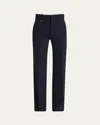 Chloé Boyish Straight-leg Tailored Trousers In Eclipse Blue