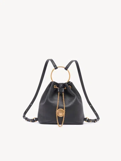 Chloé "bracelet Bag" Backpack In Black