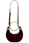 Chloé Womens Deep Violine Bracelet Hobo Mini Suede Top-handle-bag In Deep Violine