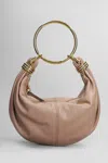 Chloé Women Small Bracelet Hobo Bag In Grained Leather In Woodrose