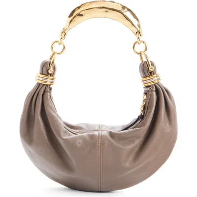 Chloé Bracelet Banana Hobo Bag In Flannel Grey 036