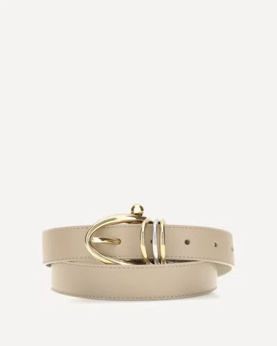Chloé Beige Calf Leather Bos Taurus Bracelet In Neutral