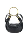 Chloé Bracelet Hobo Bag Small Leather In Black
