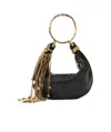 Chloé Chloe Bracelet Loop Chain Leather Top Handle Bag In Green
