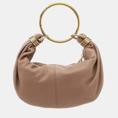 Pre-owned Chloé Bracelet Hobo Bag In Brown