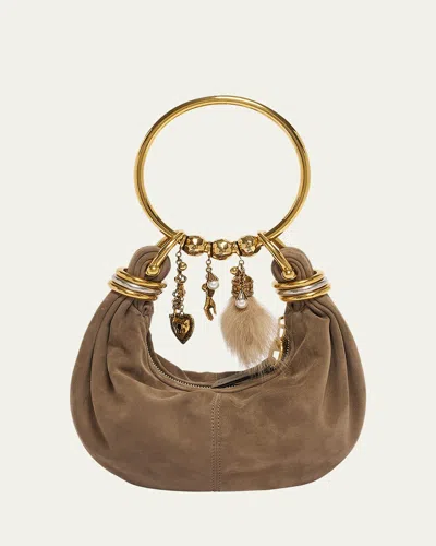 Chloé Bracelet Hobo Bag In Suede