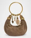 Chloé Bracelet Hobo Bag In Suede