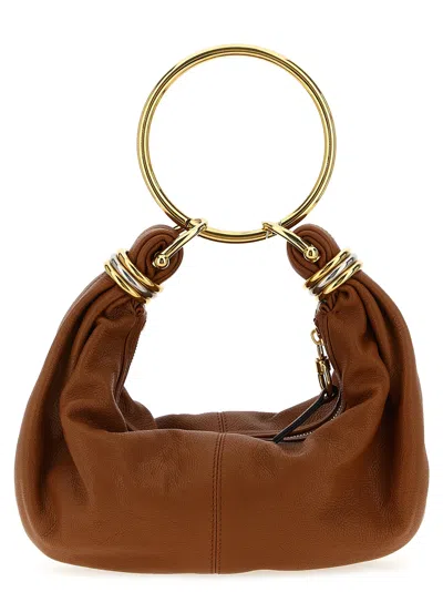 Chloé Bracelet Hobo Hand Bags Brown