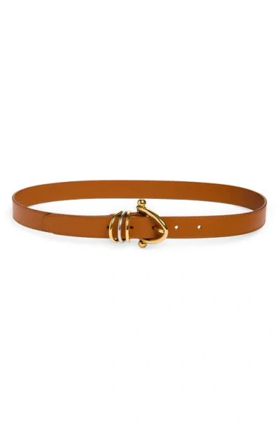 Chloé Bracelet Leather Belt In Brown