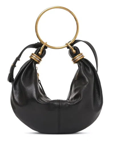 Chloé Bracelet Leather Handbag In Black