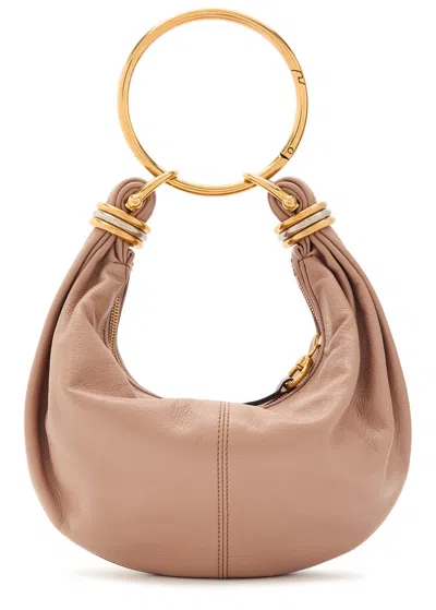 Chloé Chloe Bracelet Leather Top Handle Bag In Brown