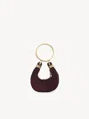 Chloé Bracelet Embellished Leather-trimmed Suede Shoulder Bag