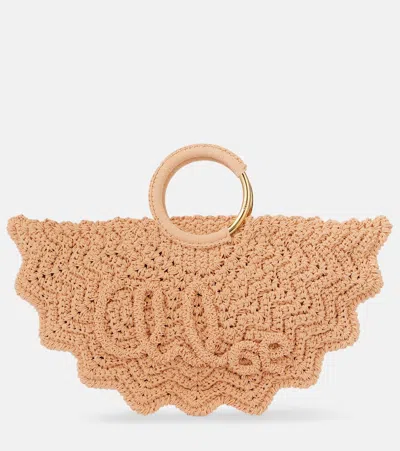 Chloé Paravent Handbag In Beige