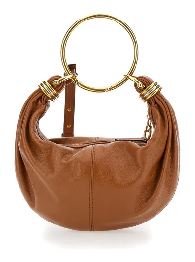 Chloé Small Bracelet Hobo Bag Clay Brown In 26m Clay Brown