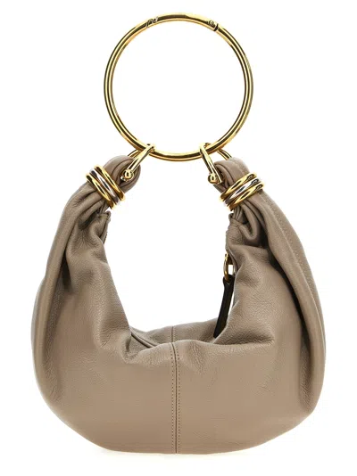 Chloé Bracelet Small Hobo Bag Hand Bags In Gray