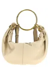Chloé Sage Green Leather Twisted Shell Shoulder Bag