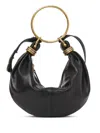 Chloé Chloè Hobo Bag Grained Leather Bag In Black