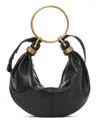 Chloé Bracelet Hobo Bag Small Leather In Black