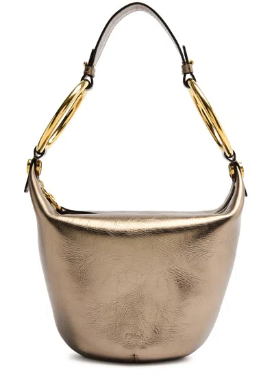 Chloé Chloe Bracelet Small Metallic Leather Shoulder Bag In Gold