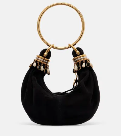 CHLOÉ CHLOÉ BRACELET SMALL SUEDE SHOULDER BAG
