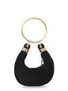 Chloé Bracelet Suede Crossbody Bag In Black