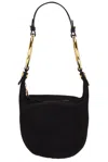 Chloé Chloe Bracelet Small Suede Shoulder Bag In Black