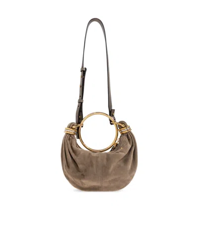 Chloé Bracelet Suede Tote Bag In Multi