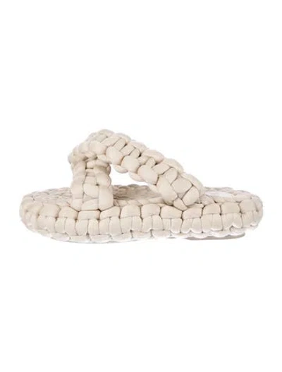 Pre-owned Chloé Braided Accents Espadrilles In Neutral