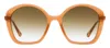 Chloé Braided-detail Oversized Sunglasses In Orange