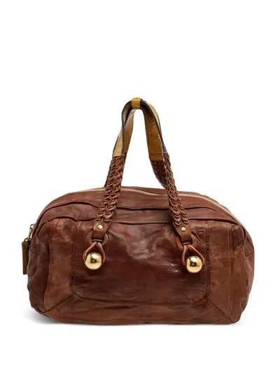 Pre-owned Chloé Braided-handle Leather Shoulder Bag