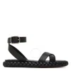 Chloé Chloe Braided Leather Pip Sandals In Black