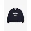 Chloé Logo-embroidered Sweatshirt In Navy