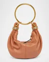 Chloé Brarcelet Mini Top-handle Bag In Grained Leather