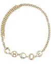 Chloé Black Calf Leather Bos Taurus High-waist Belt In Gold