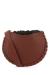 Shop Chloé Brick Leather Small Mate Crossbody Bag