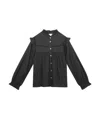 Chloé Broderie-anglaise Cotton Shirt In Black