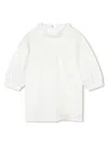 Chloé Broderie Anglaise Organic Cotton Dress In White