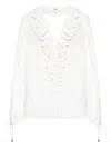 Chloé Broderie-anglaise Ruffled Blouse In Multi