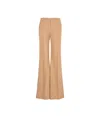 Chloé High-waisted Tailored Trousers With Flared Legs In Nude