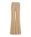 Chloé Pintuck Bootcut Trousers In Nude