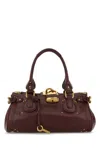 Chloé Chloe 巧克力色皮革帕丁顿单肩包 In Brown