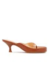 Chloé Junie Leather And Tpu Thong Sandals In Multi